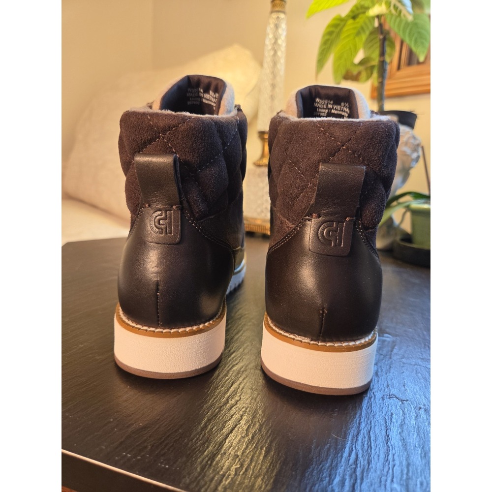Cole Haan Wms ZeroGrand Elissa Hiker WP Boots Dk Choco Suede/Lthr 8.5 NEW! $300 - Picture 5 of 13